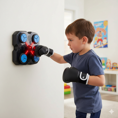 Maquina De Boxeo de niño Con Guantes